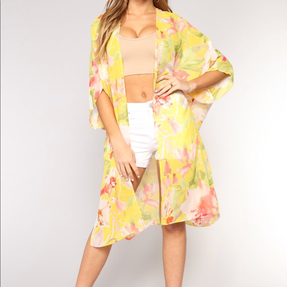 Eden kimono yellow